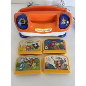 VTech VSmile Baby Infant Development System Console + 4 Games Teletubbies,Barney